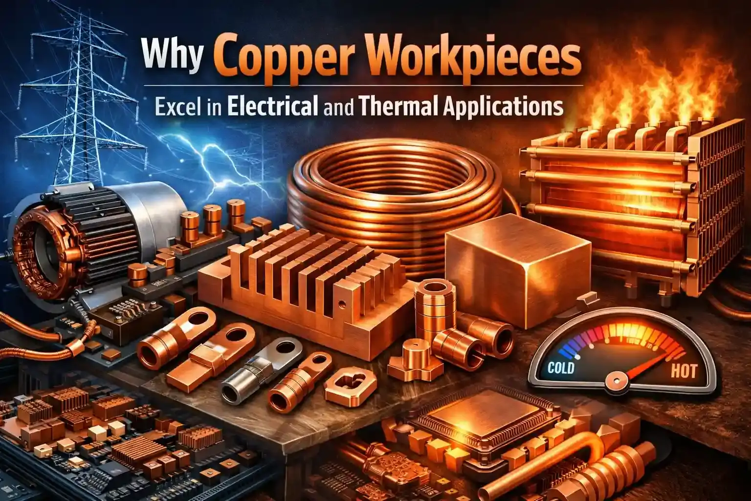 Why Copper Workpieces Excel in Electrical and Thermal Applications