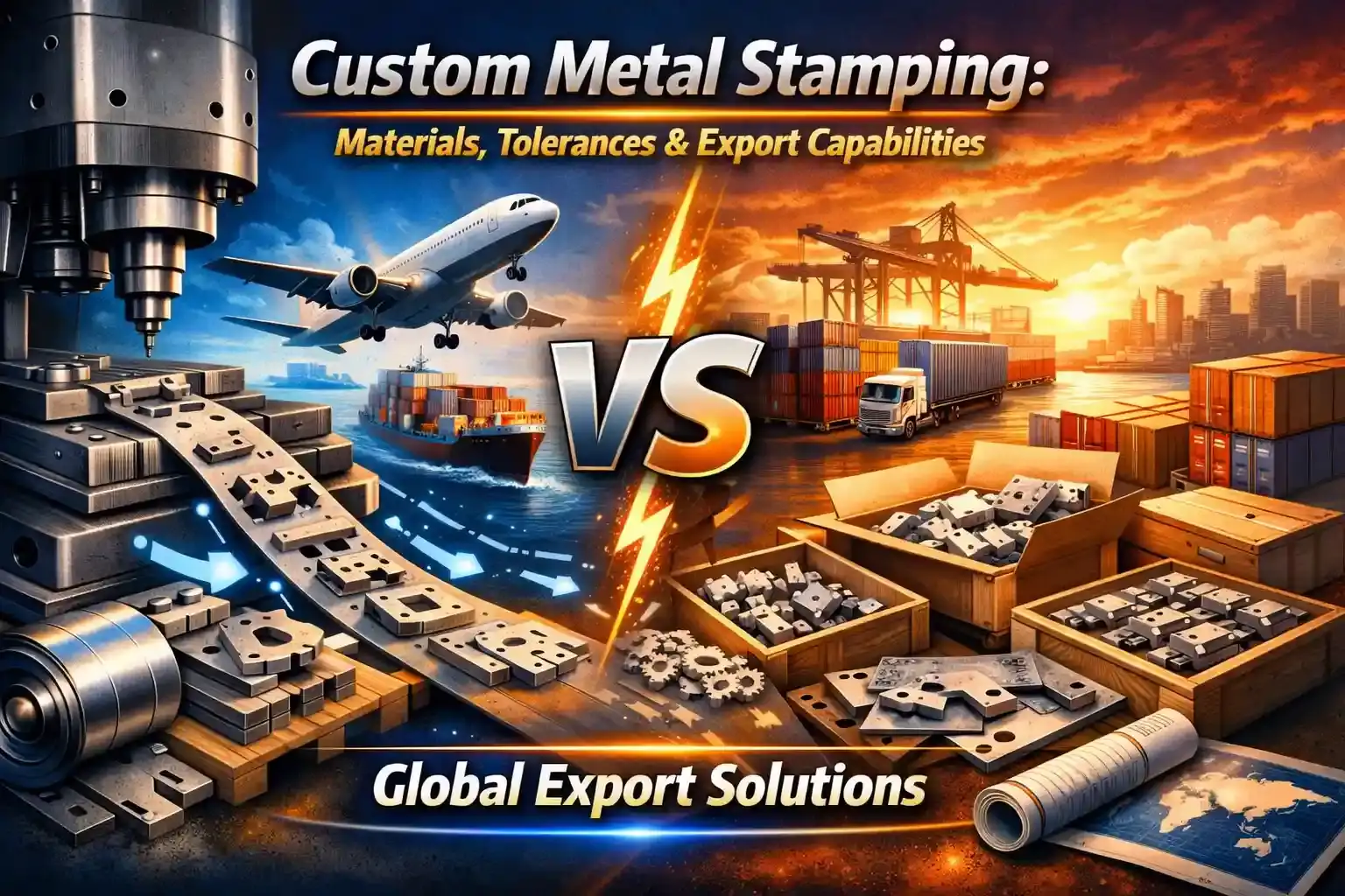 Custom Metal Stamping: Materials, Tolerances & Export Capabilities