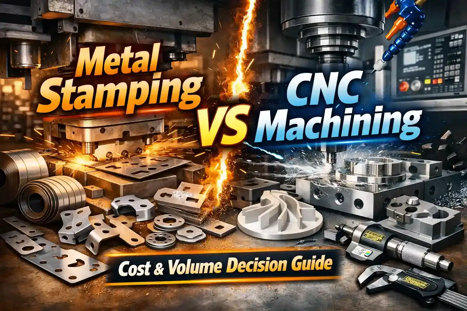 Metal Stamping vs CNC Machining: Cost & Volume Decision Guide