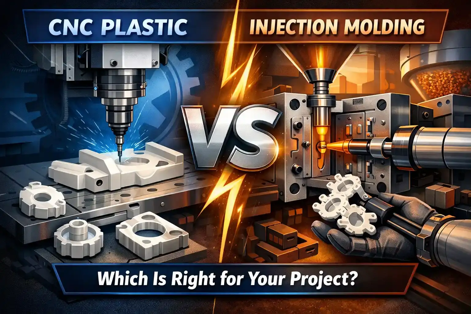 CNC Plastic vs Injection Molding: Which Is Right for Your Project