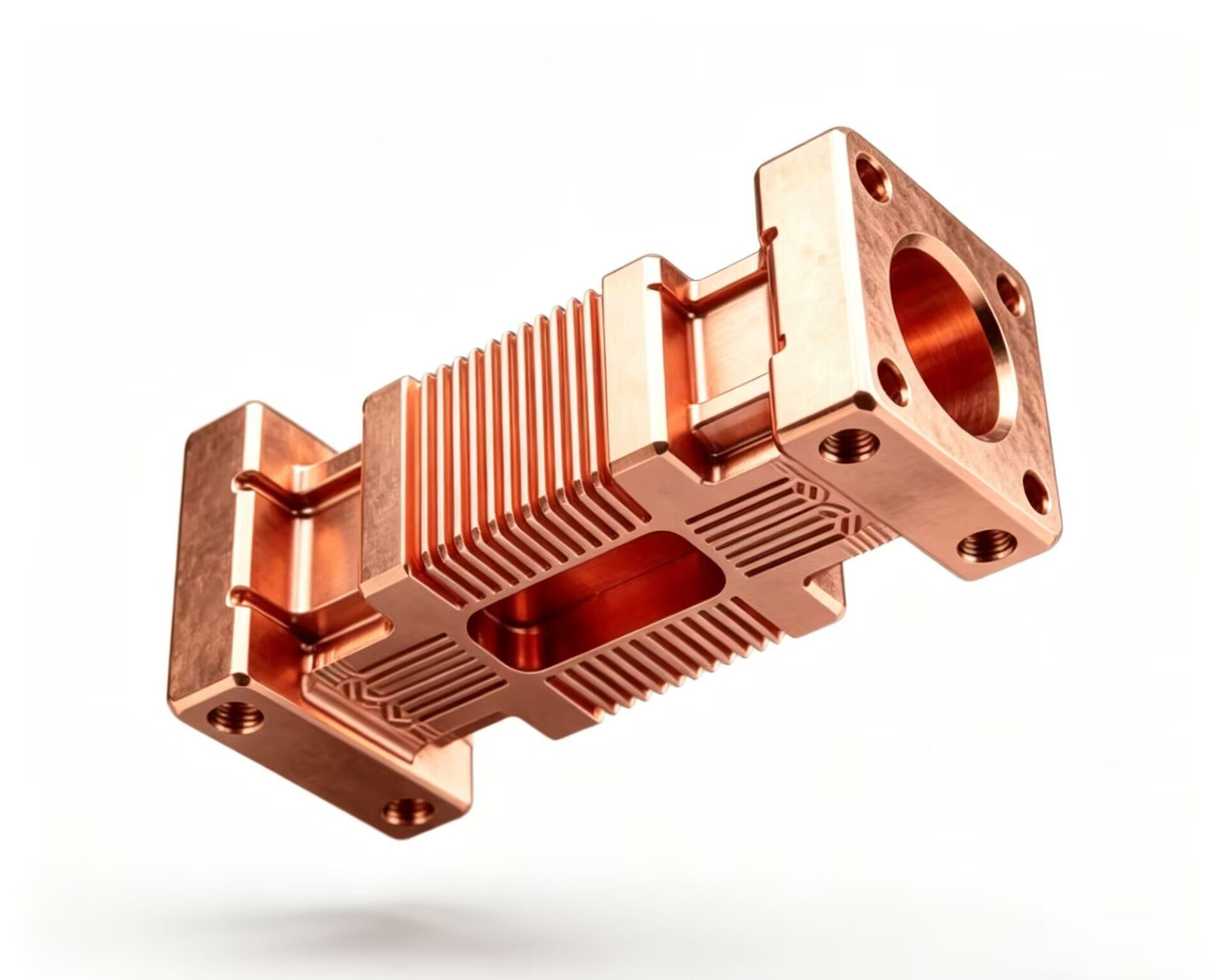 Custom 5-Axis CNC Machined Pure Copper Components High Precision Copper Machining Parts
