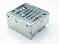 Sheet Metal Stamping Parts, Power Supply Shell with Cooling Holes, Custom Bending & Forming