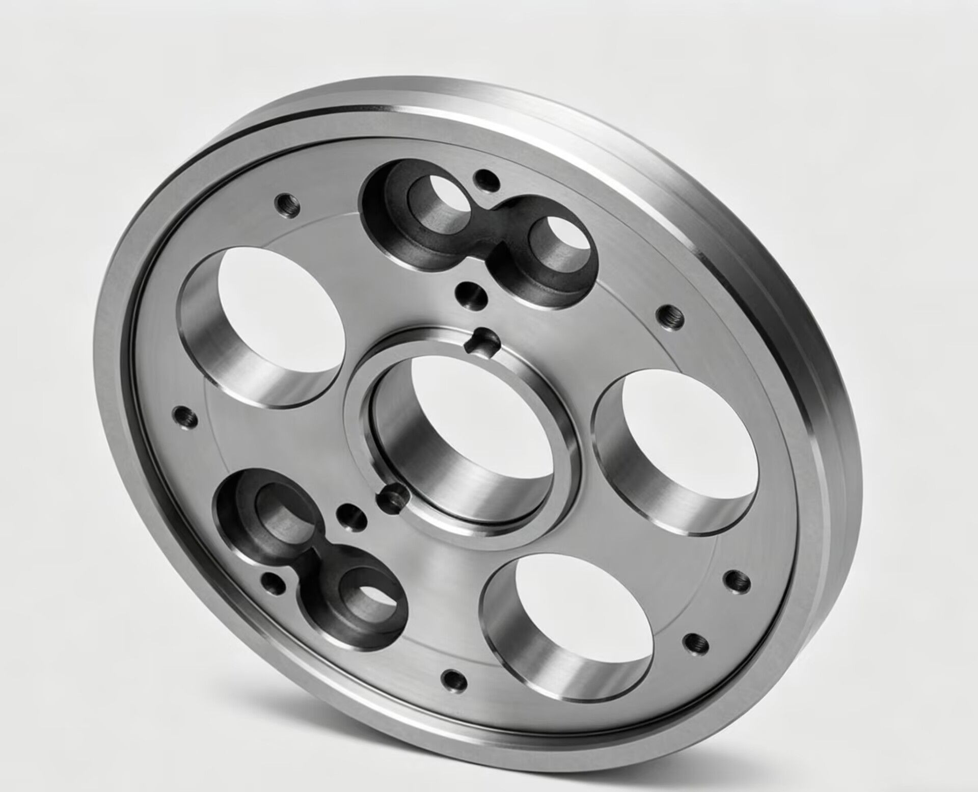 Custom CNC Machined Stainless Steel Flange Plate for Industrial Equipment