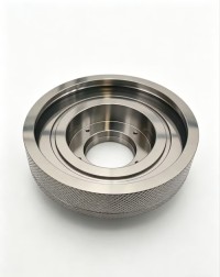 Knurled Titanium Alloy CNC Machined Wheel Parts Custom Precision CNC Turning Service