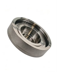 Knurled Titanium Alloy CNC Machined Wheel Parts Custom Precision CNC Turning Service