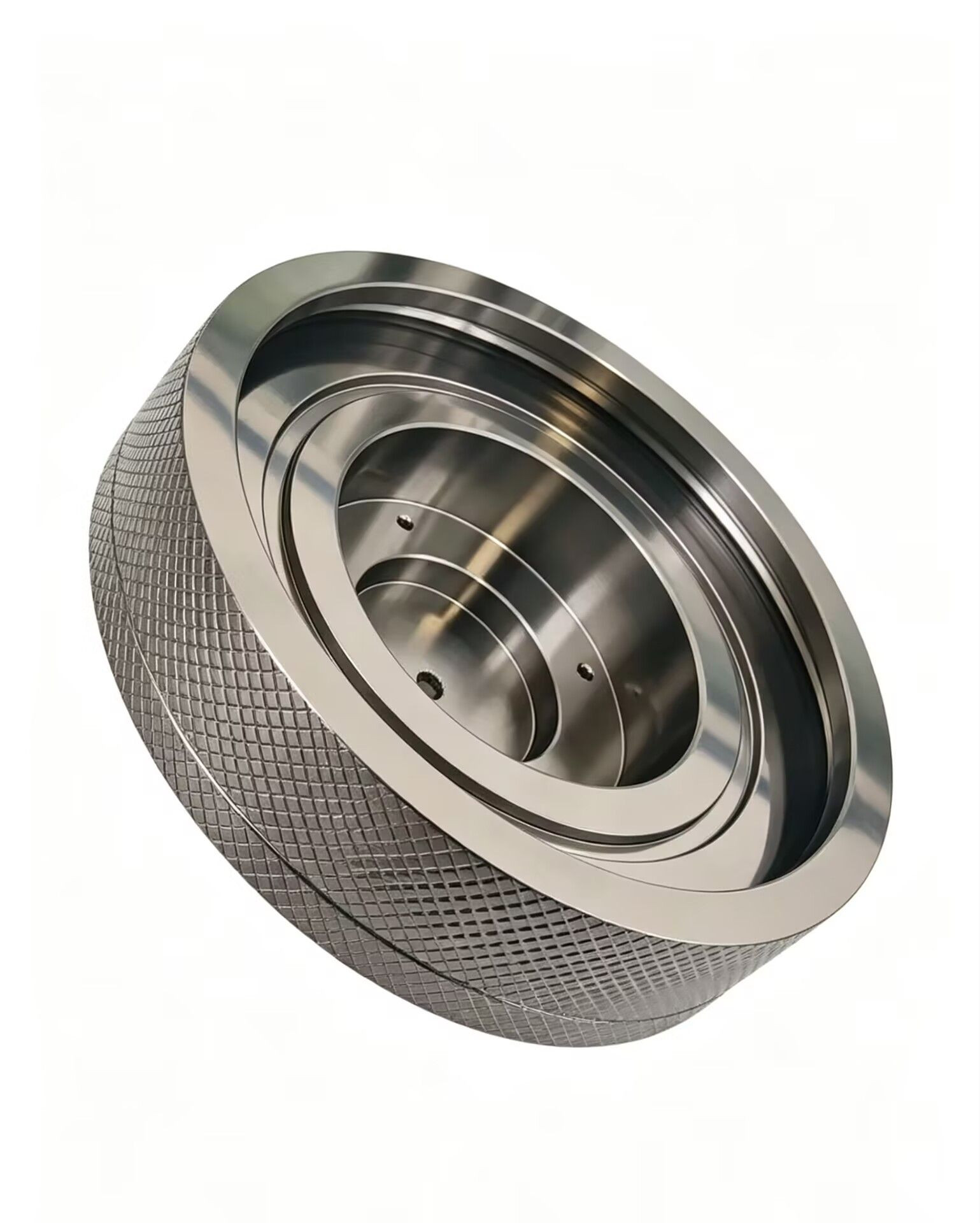 Knurled Titanium Alloy CNC Machined Wheel Parts Custom Precision CNC Turning Service