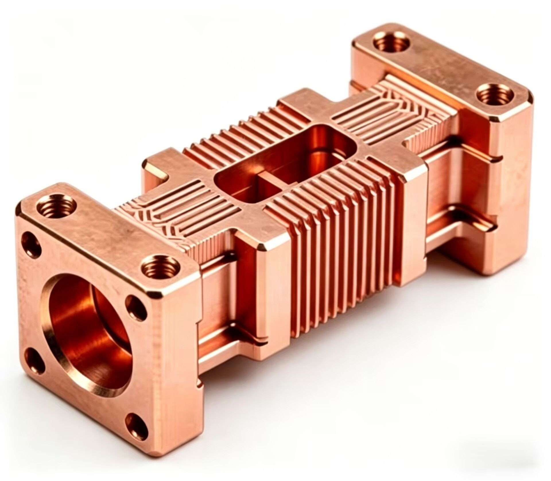 Custom 5-Axis CNC Machined Pure Copper Components High Precision Copper Machining Parts