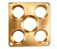 High Conductivity CNC Milled Copper Parts Customized Industrial Grade Copper Machining Service