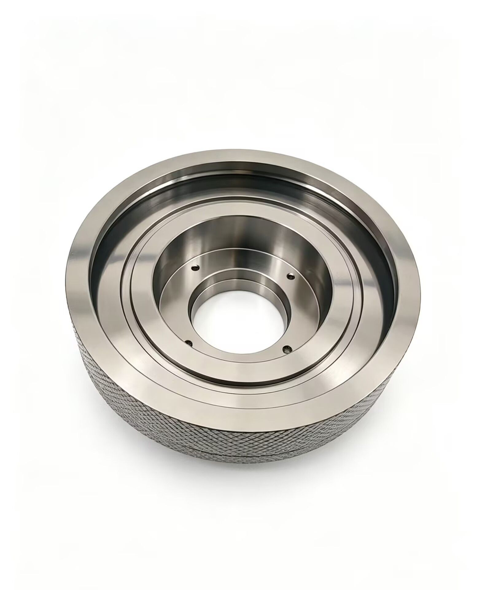 Knurled Titanium Alloy CNC Machined Wheel Parts Custom Precision CNC Turning Service
