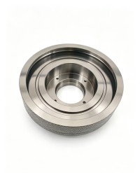 Knurled Titanium Alloy CNC Machined Wheel Parts Custom Precision CNC Turning Service