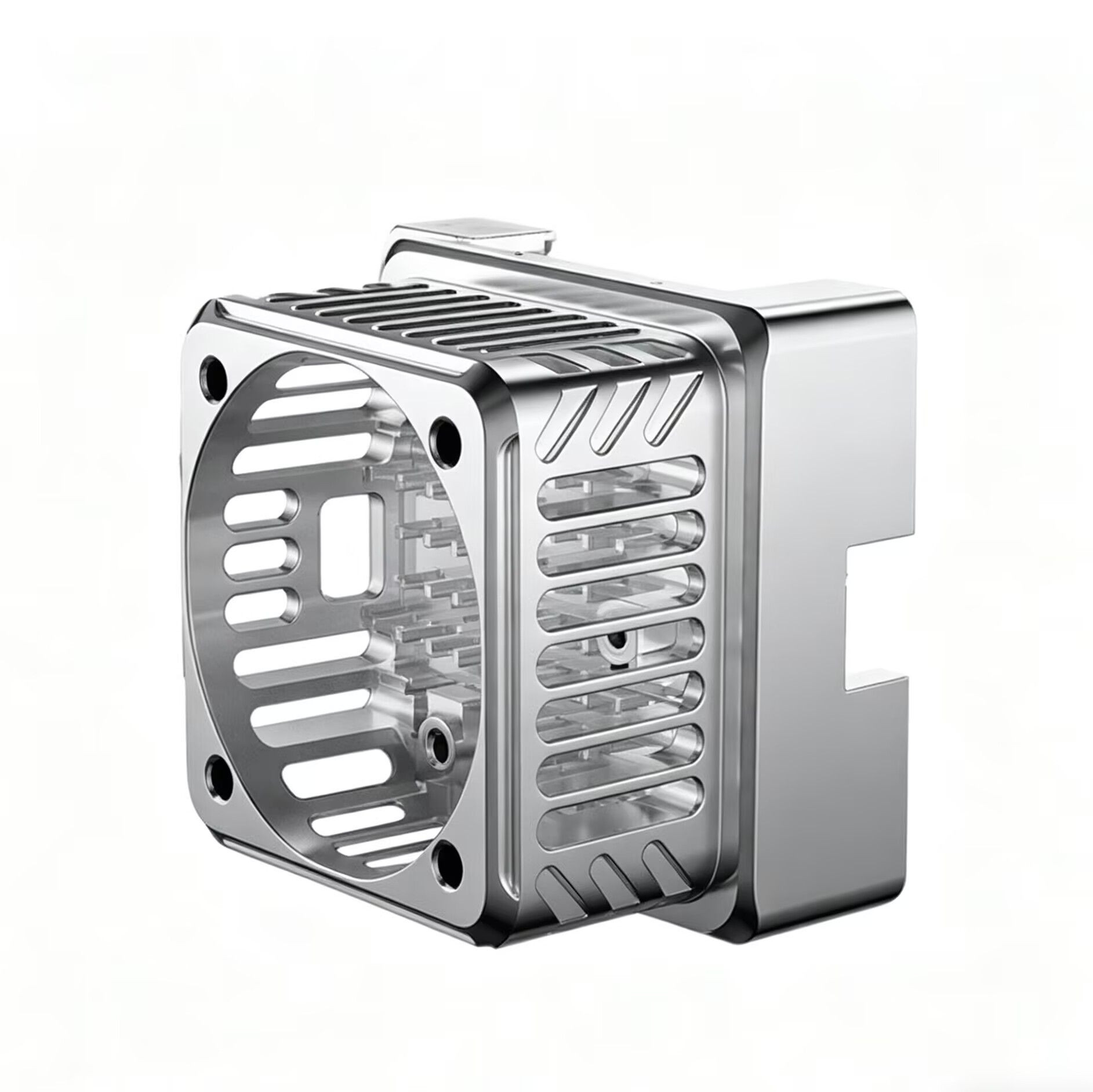 5-Axis CNC Machined Aluminum Alloy Housing Custom Precision Mechanical Enclosure