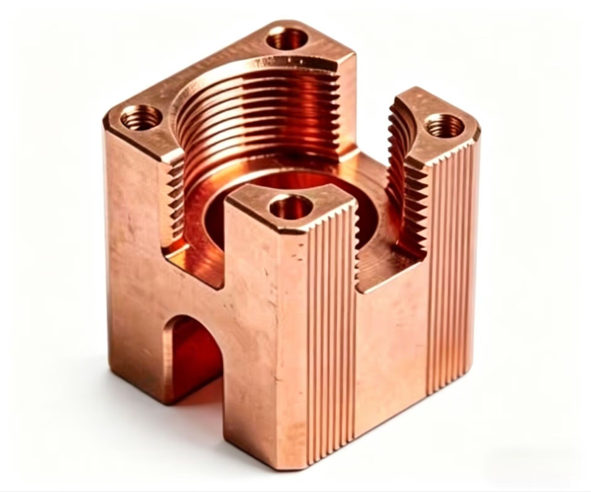 Custom 5-Axis CNC Machined Pure Copper Components High Precision Copper Machining Parts