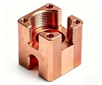 Custom 5-Axis CNC Machined Pure Copper Components High Precision Copper Machining Parts