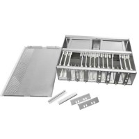 Custom Stamped Sheet Metal Fabrication Parts - Aluminum/Steel Electronic Chassis with Powder Coating for Industrial Aut